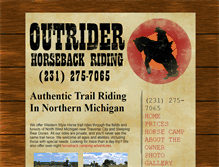 Tablet Screenshot of outriderhorsebackriding.com